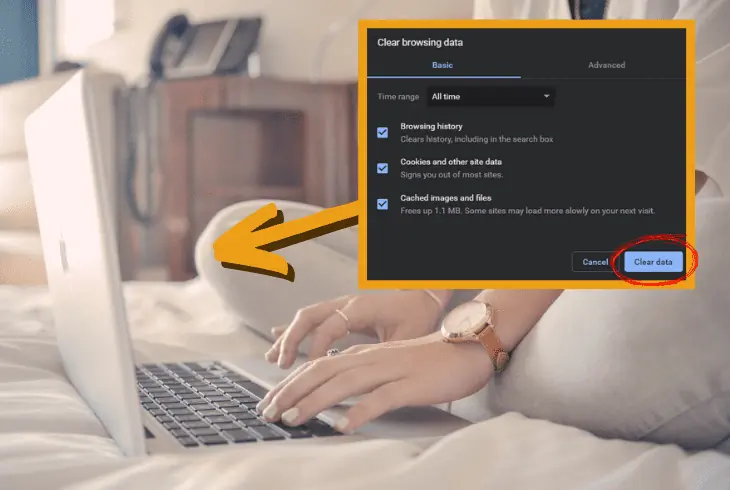 clear browser & sling tv app cache