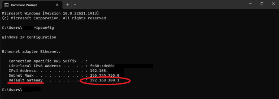 use command prompt