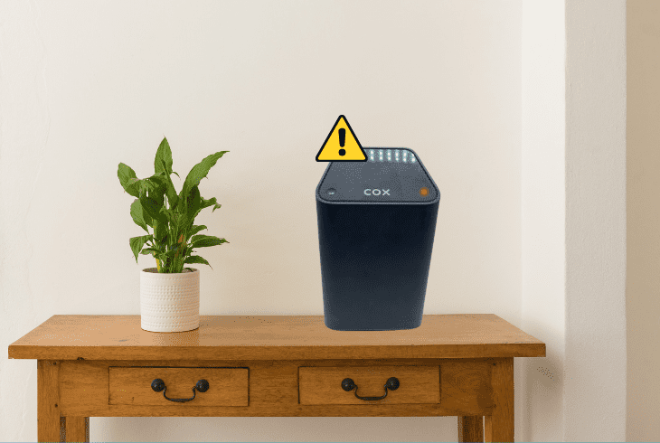 cox panoramic wifi not working blinking orange