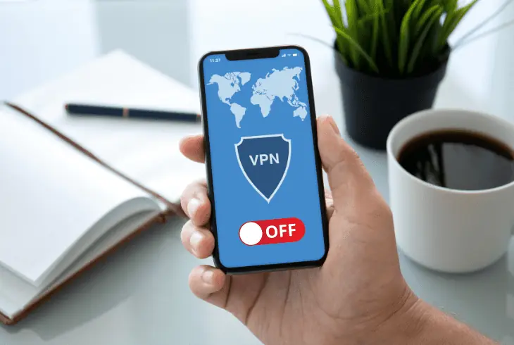 disable an active vpn or proxy