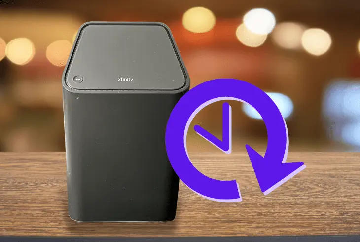 factory reset the xfinity tv box modem