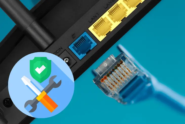 fix the router's wan connection