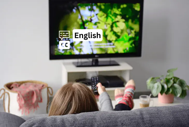 change subtitles to english