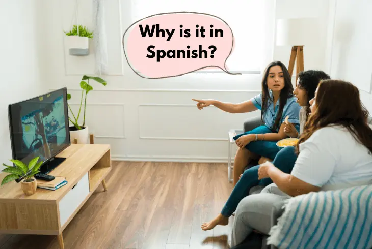 why is my peacock tv in spanish