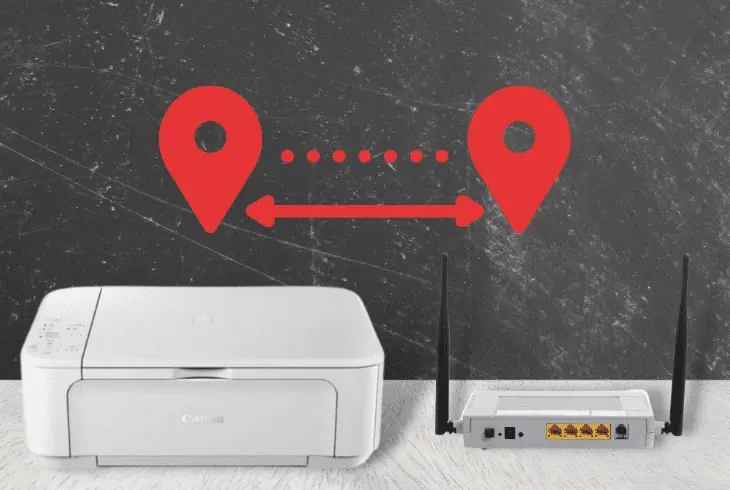 place the printer and router closer together