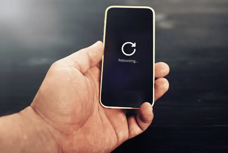 reboot your mobile device