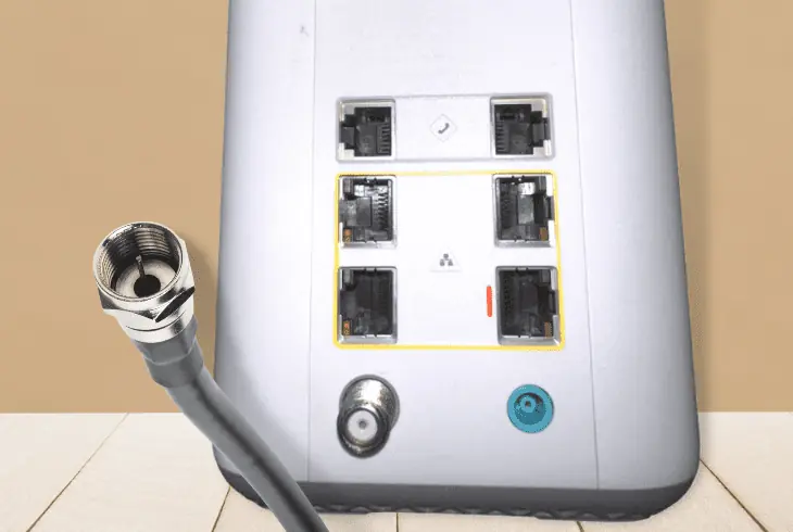 reconnect the coaxial cable