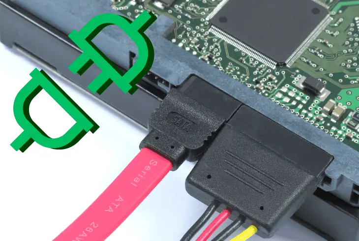 reconnect the sata hard drive