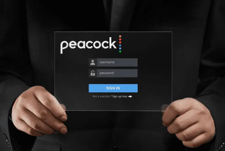 relog from your peacock account