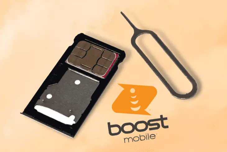 reseat the boost mobile sim