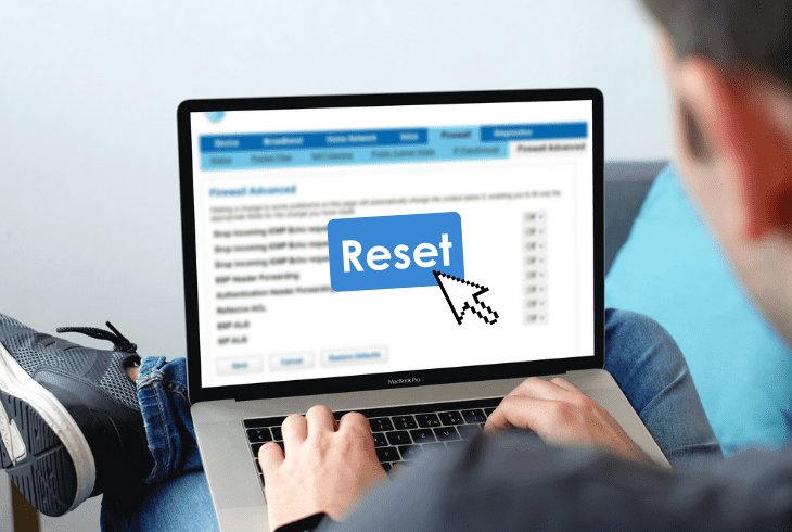 reset the network settings