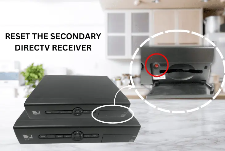 reset the secondary directv receiver