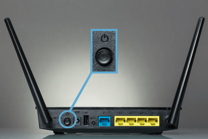 restart the modem/router