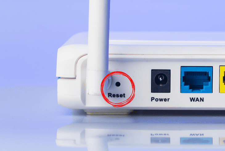 restore the router to factory defaults