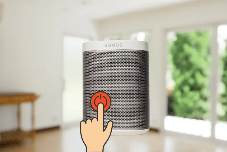power cycle the sonos device