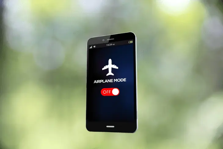 turn off the airplane mode