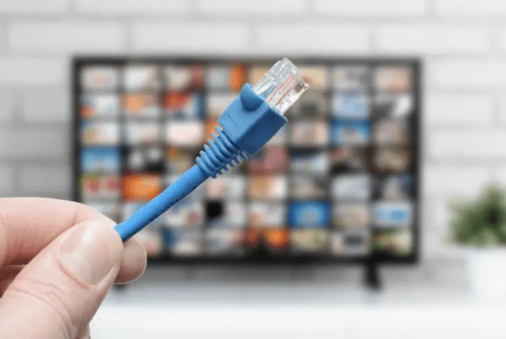 use a wired ethernet for tv