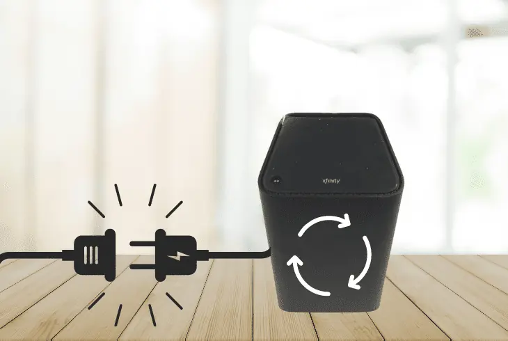 power cycle the xfinity router or modem
