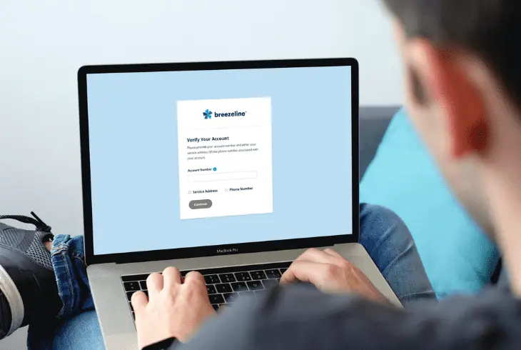 create new breezeline account
