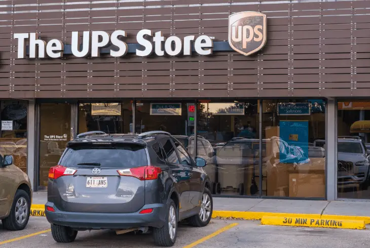 bring the equipment to the ups