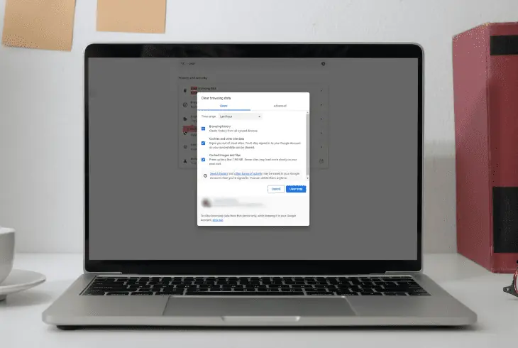 clear cache on chrome