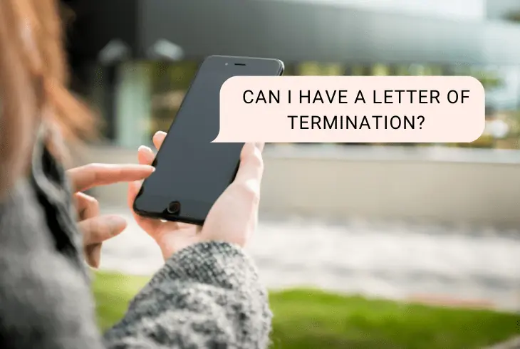 demand letter of a termination