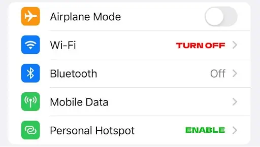 How To Fix Xfinity WiFi HotSpot Not Working? 2 ios hotspot