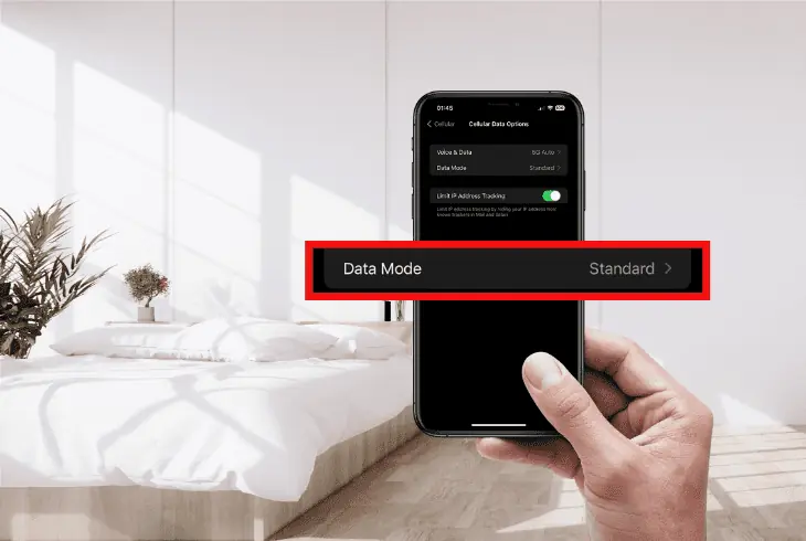 change mobile data mode