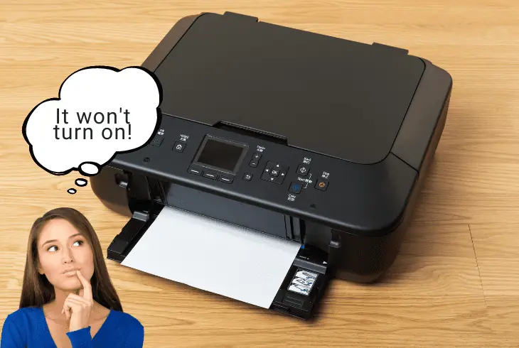 causes why canon printer won’t turn on