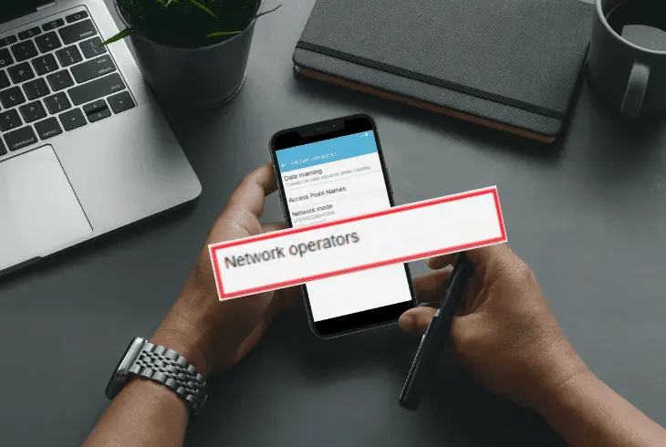 look for network operators on device