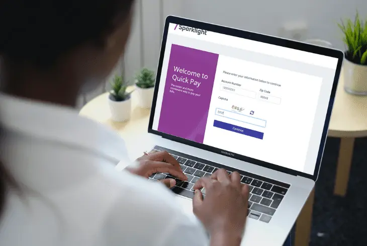 pay via the sparklight quickpay portal