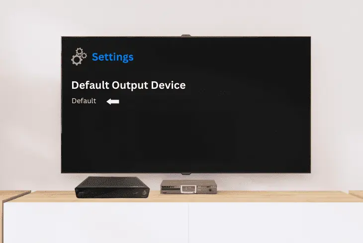 adjust receiver's audio output