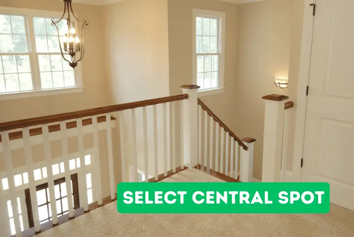 select a central spot (2nd story)