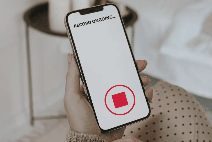 stop the record on phone