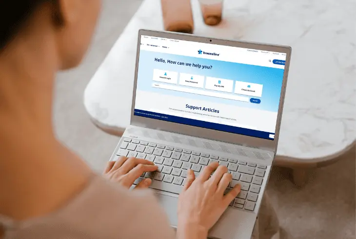 breezeline support page