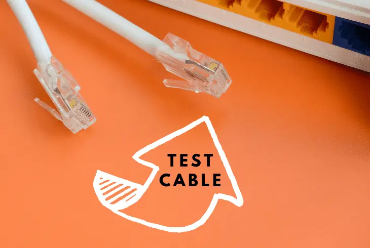 test the cable internet jacks
