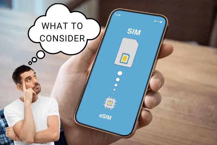 what to consider to move esim