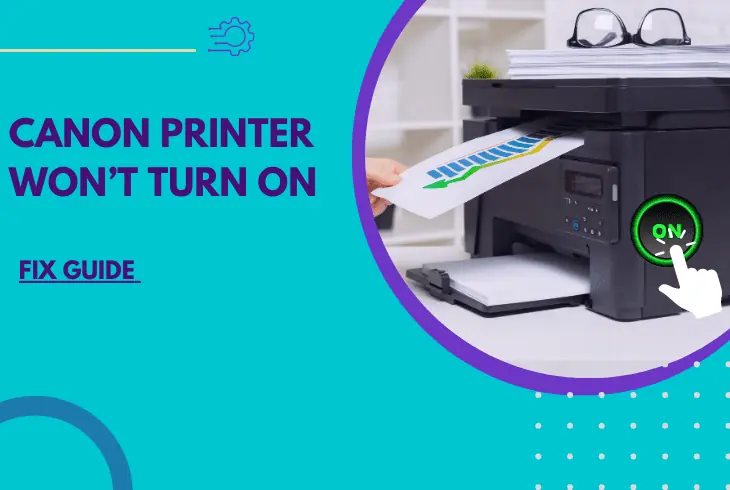 canon printer won't turn on