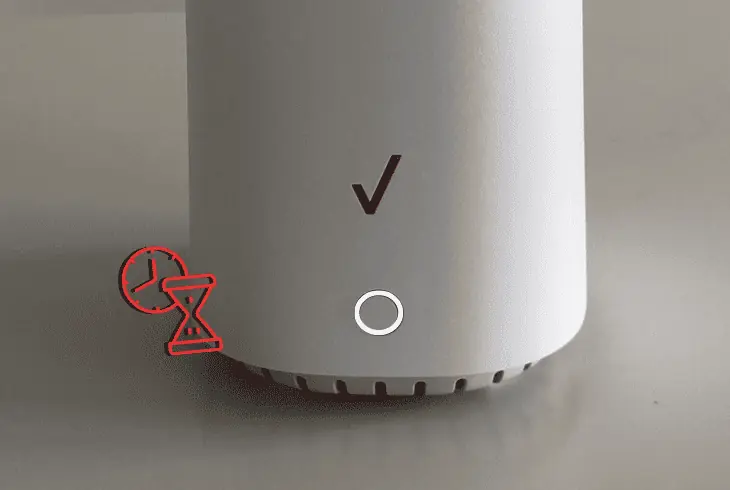 allow the router to boot up