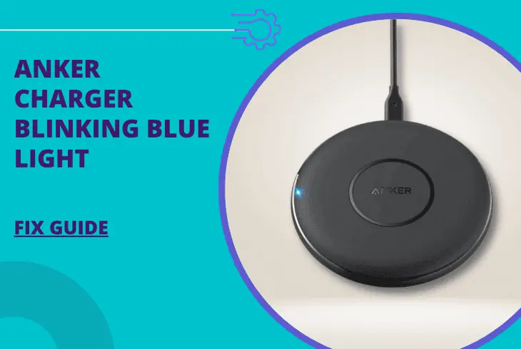 anker charger blinking blue light