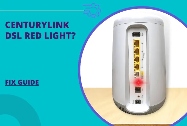 centurylink dsl red light