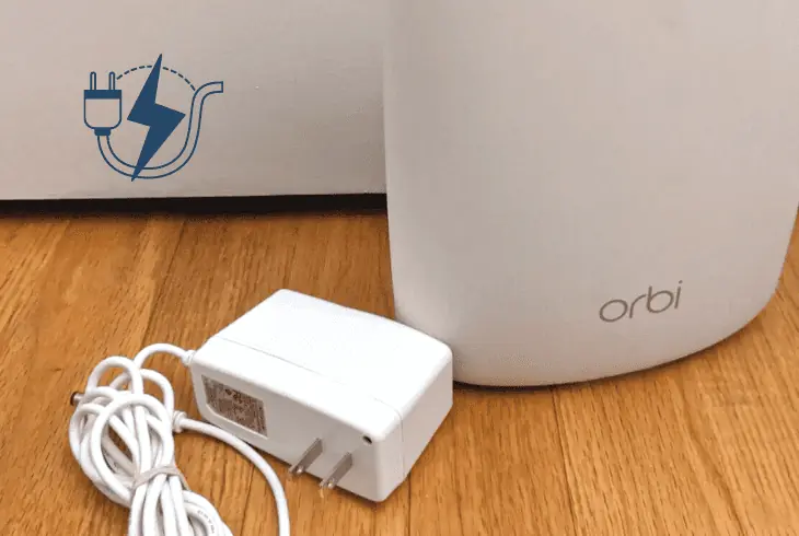 check the power of the orbi satellite