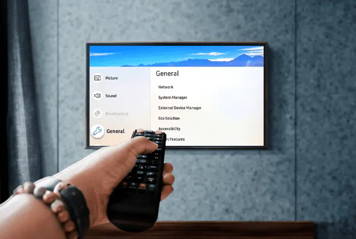 cold boot the samsung tv