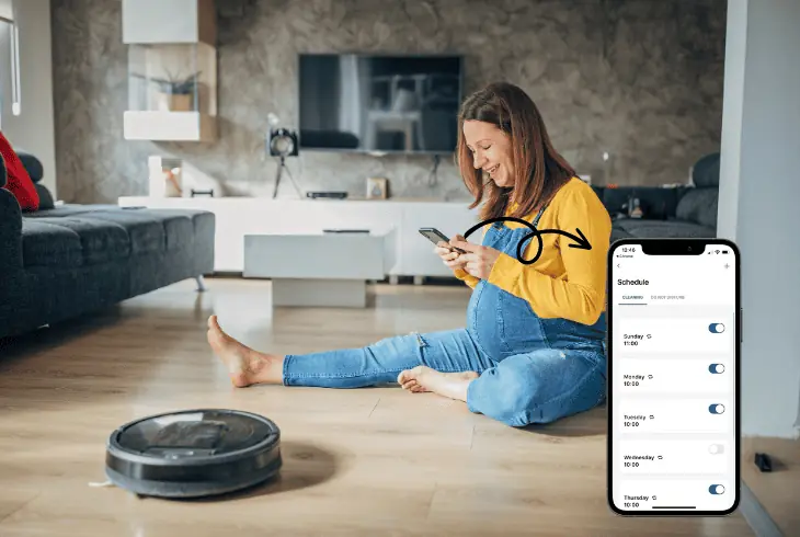 commands scheduling the roomba