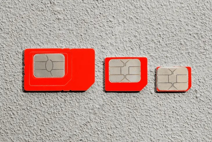compare the sim cards size