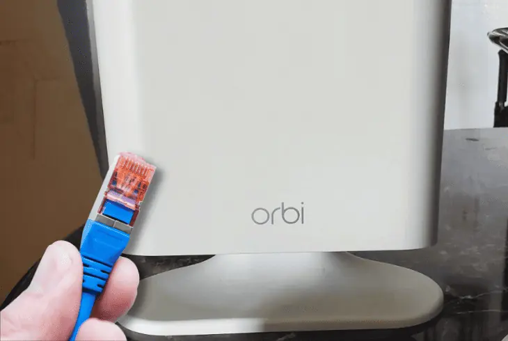 connect orbi satellite to orbi router - ethernet