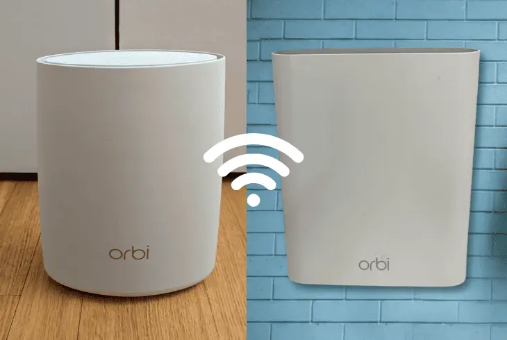connect satellite to orbi router