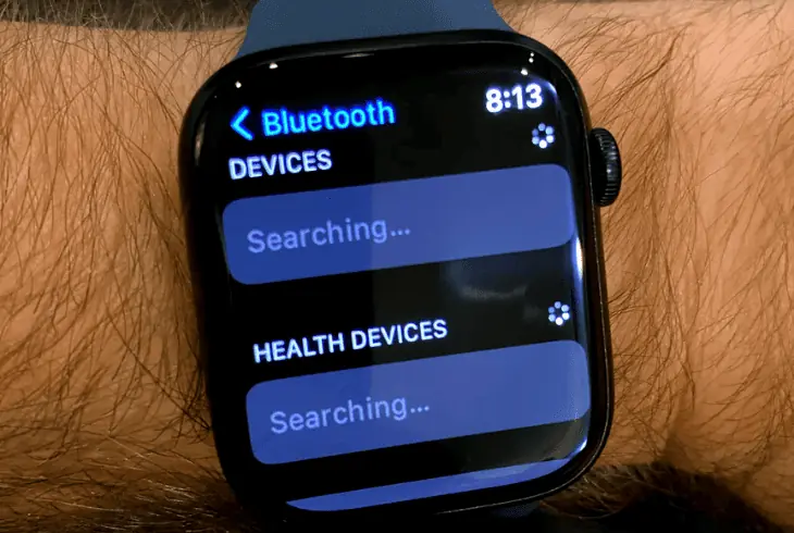 connect the apple watch via bluetooth