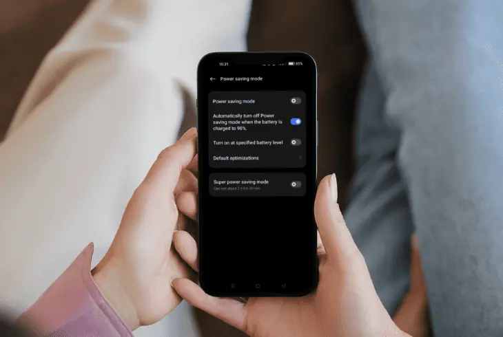 deactivate battery saver mode