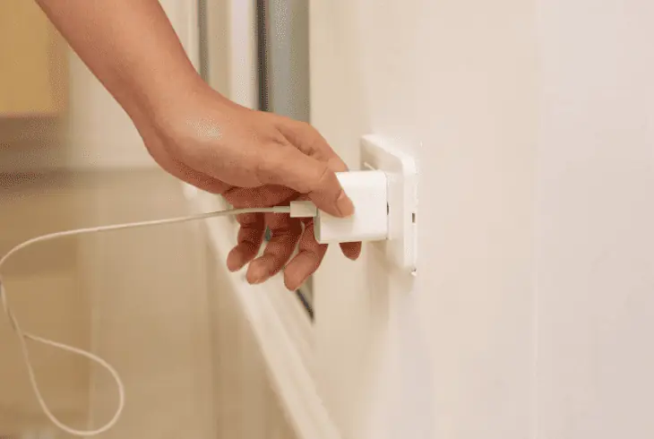 disconnect the charger from power